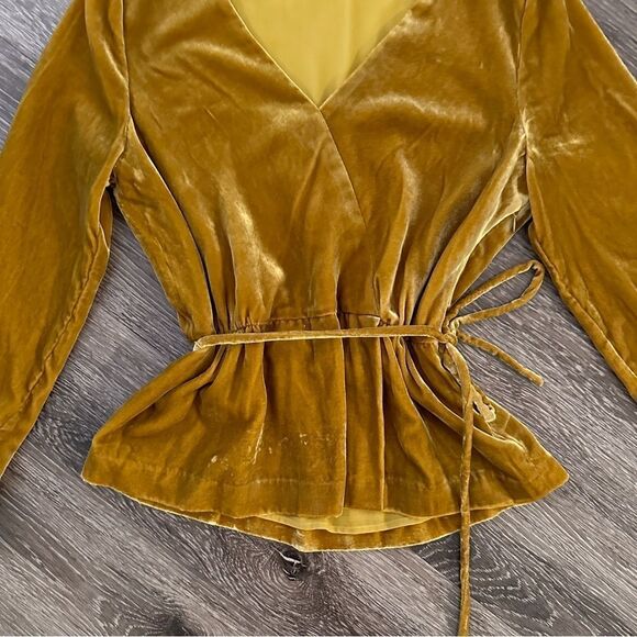 J. Crew faux velvet wrap blouse - Picture 3 of 8